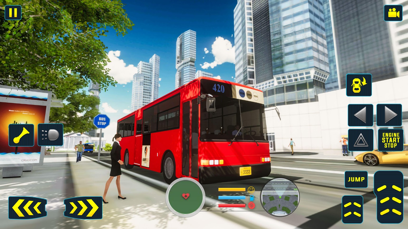 coach bus driving simulator 2018