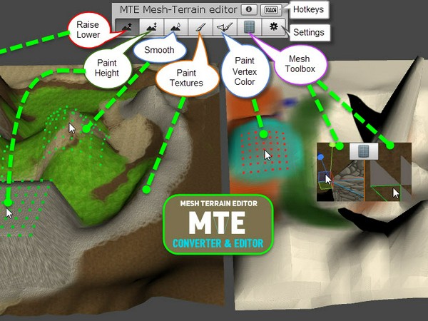 Mte Mesh Terrain Editor 模型地形编辑器 Unity Connect