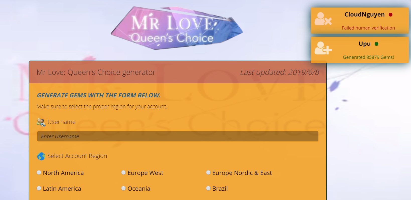 Mr Love Queen's Choice Hack