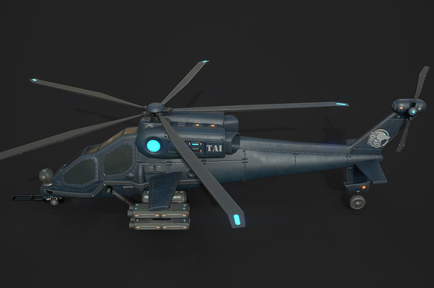 Low poly rigged-animated attack helicopter - Unity Connect