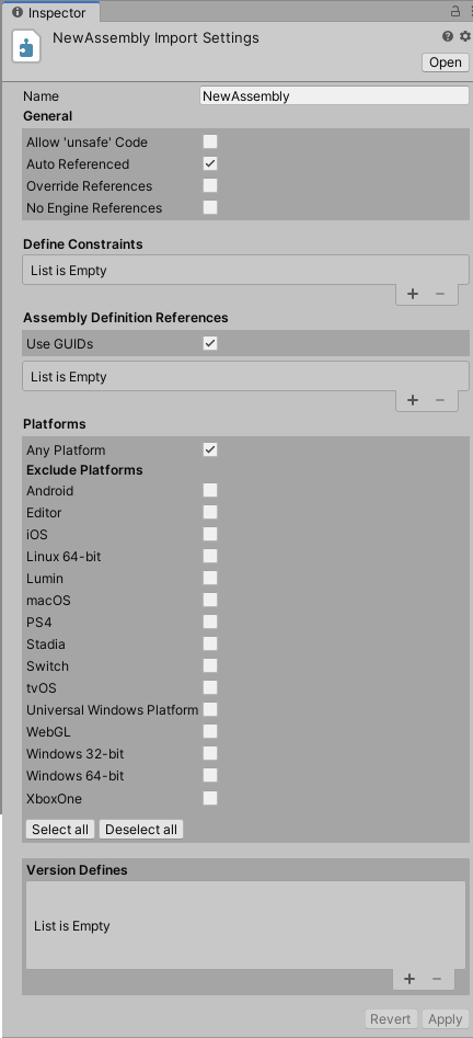 Working With Assembly Definitions 19 3 Unity Learn