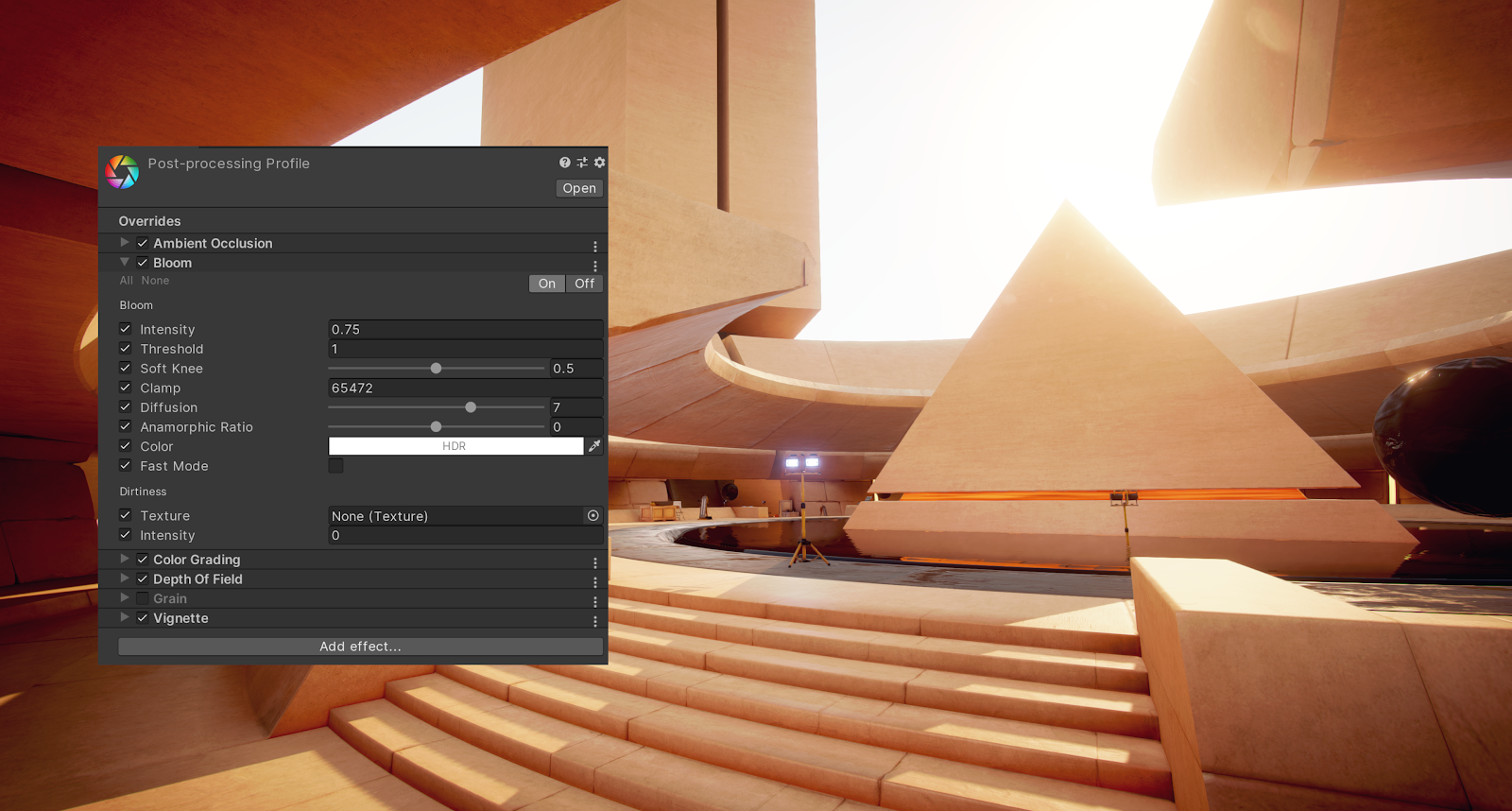 Post processing unity