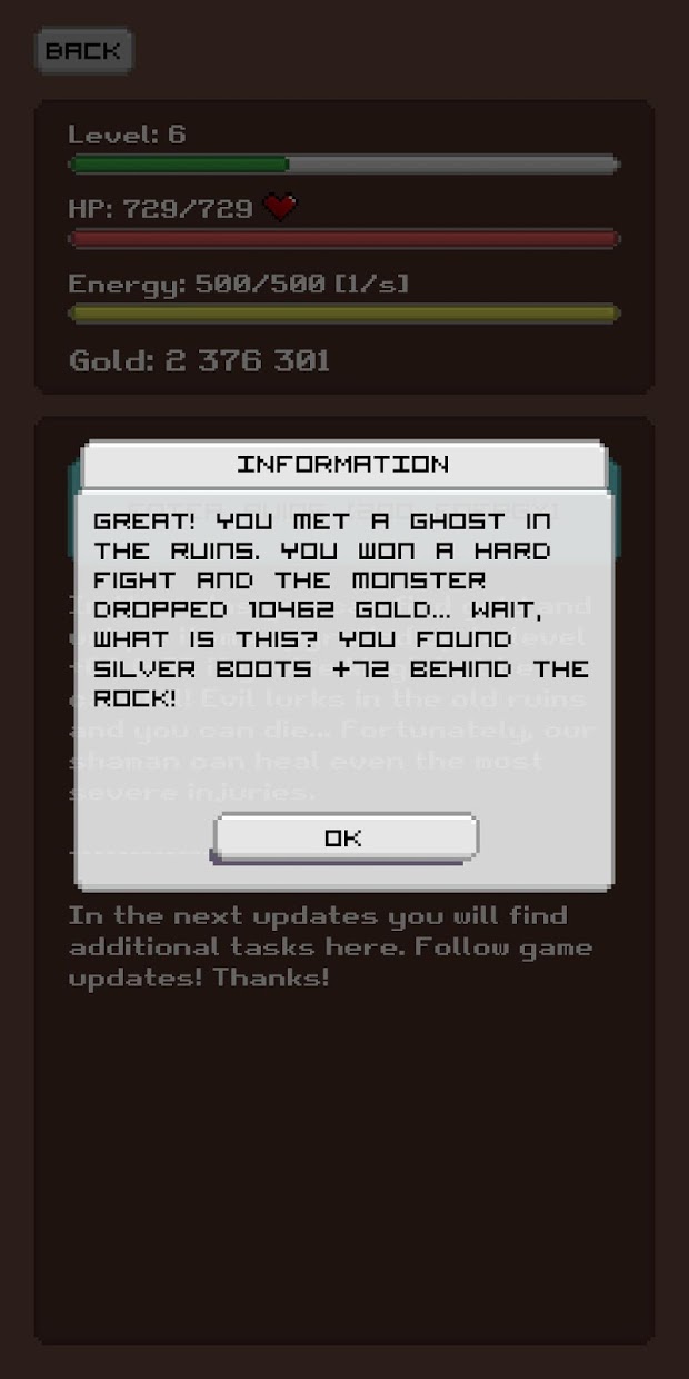 Screenshot 23: Simplest RPG Game - Text Story