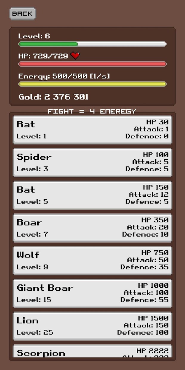 Screenshot 21: Simplest RPG Game - Text Story