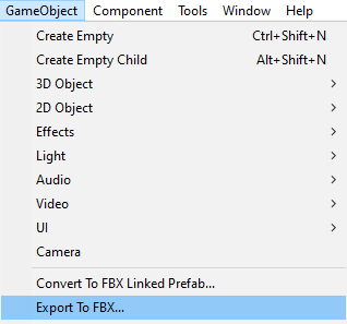 export fbx unity