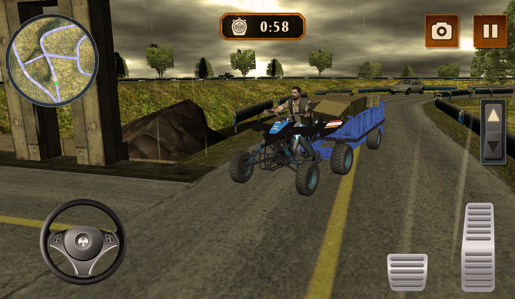 Screenshot 4: Offroad Quad Bike Transport Simulator Games