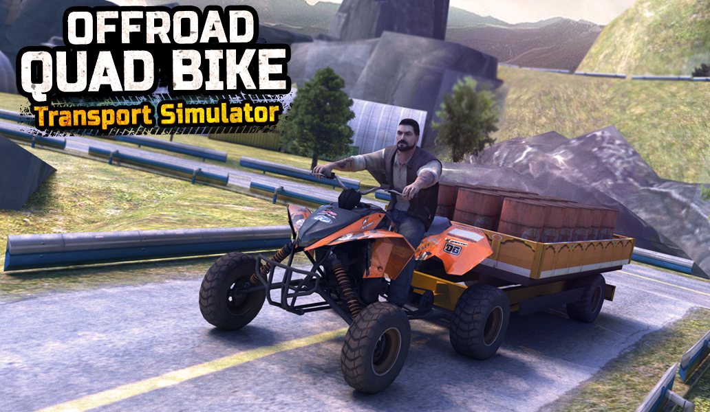 Screenshot 1: Offroad Quad Bike Transport Simulator Games