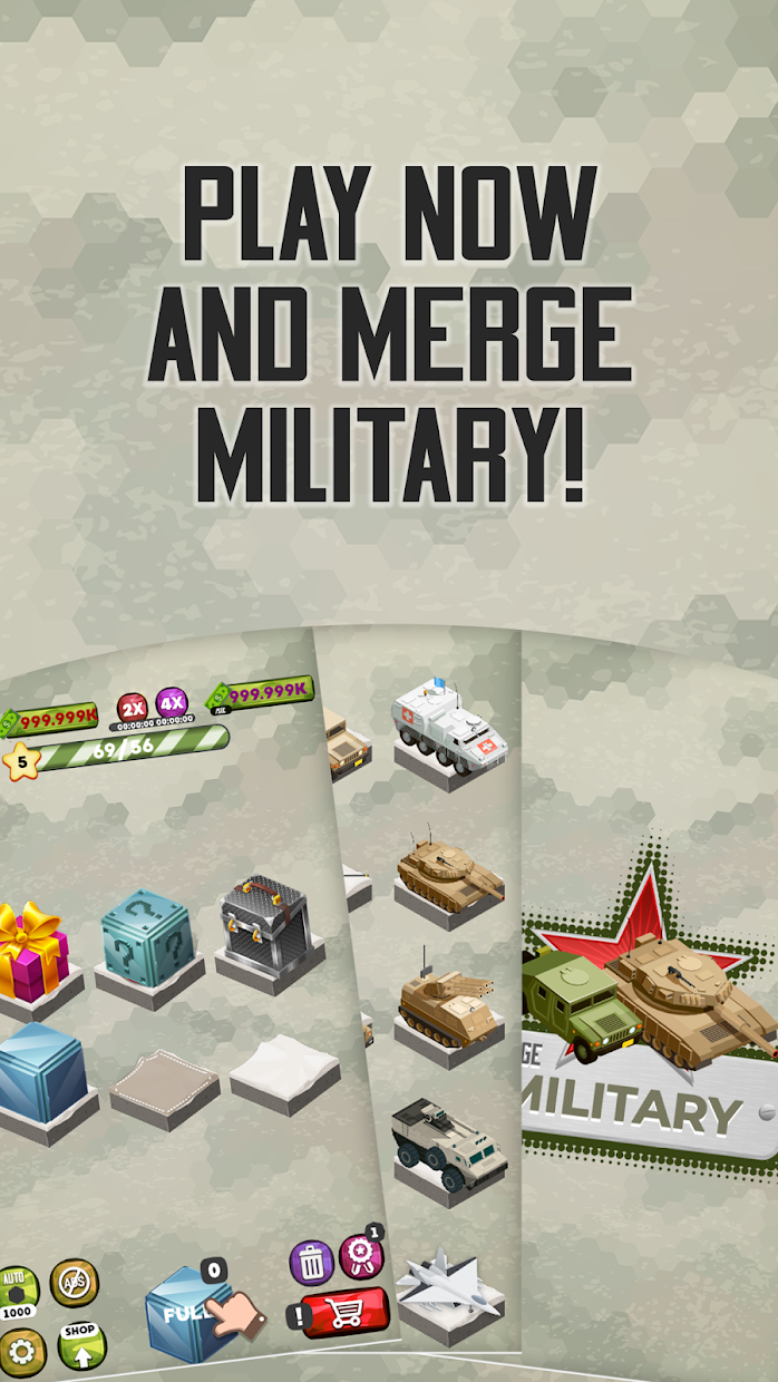 Screenshot 5: Merge Military Vehicles Tycoon