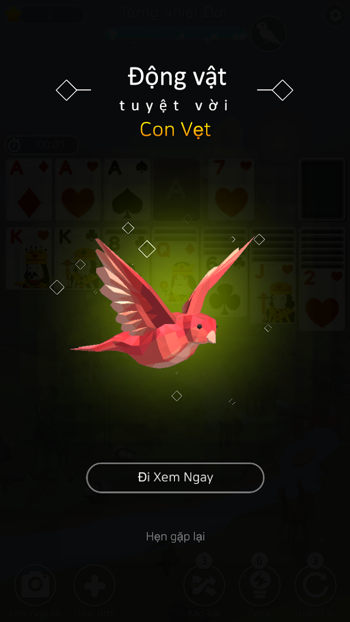 Screenshot 2: Hành tinh thú Solitaire