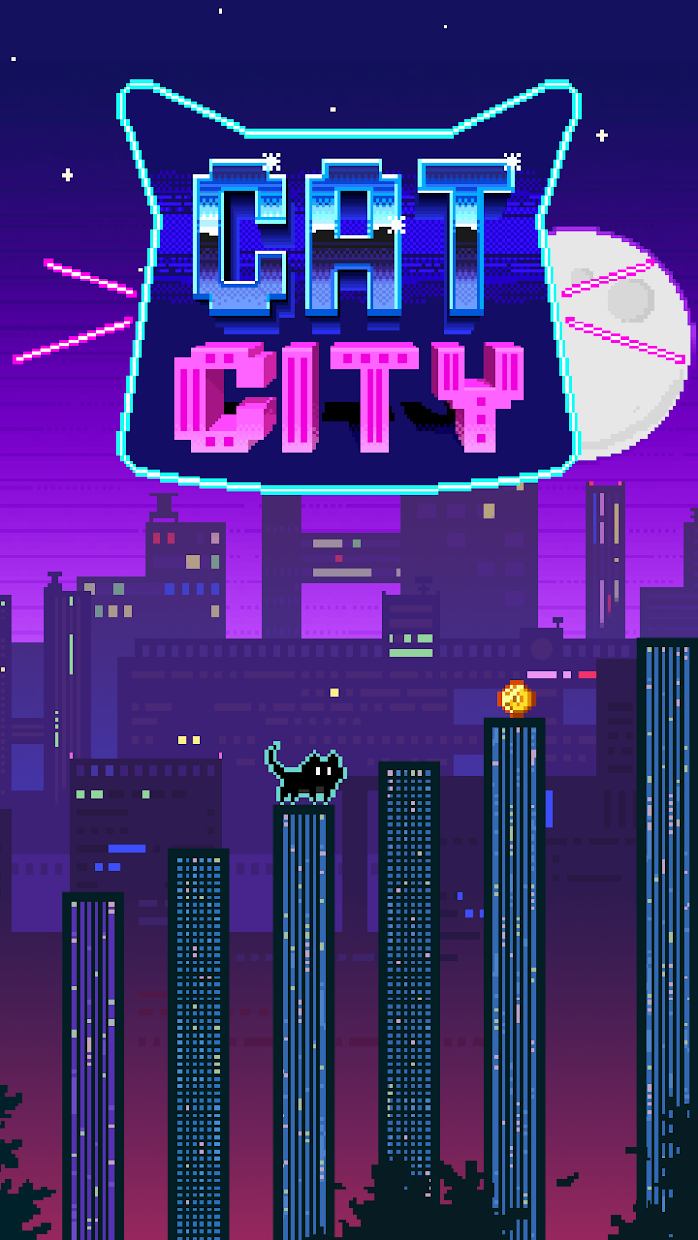 Screenshot 5: Cat City — Geometry Jump