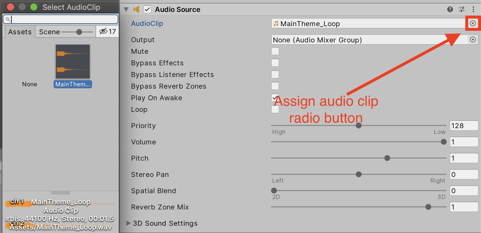 Unity - Manual: Audio Source