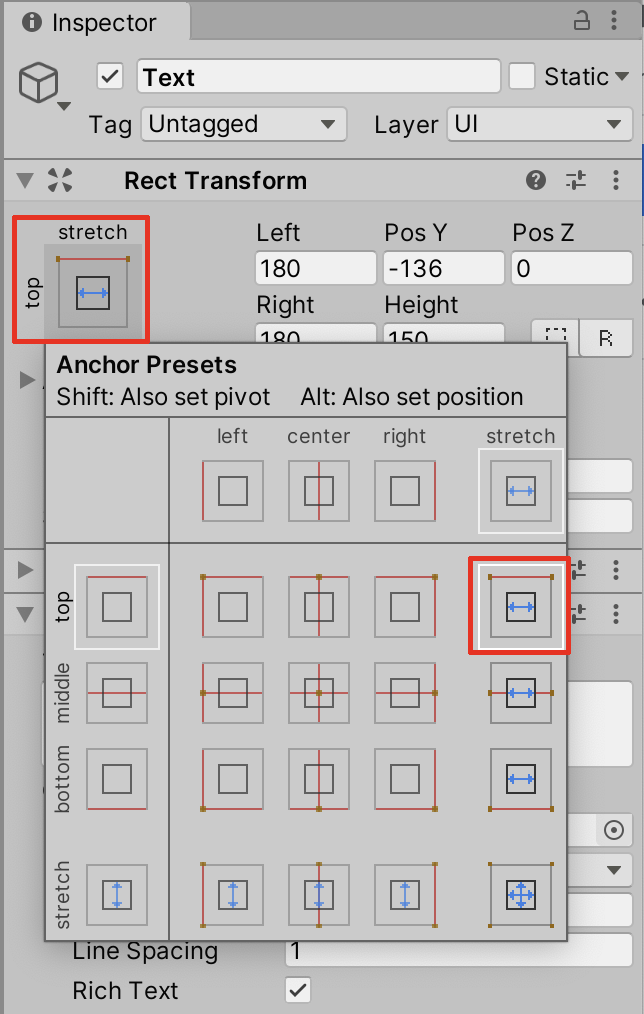 Unity gameobjects and text ui change size and position while