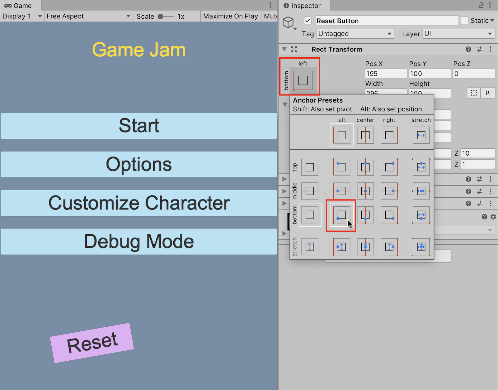 Unity gameobjects and text ui change size and position while