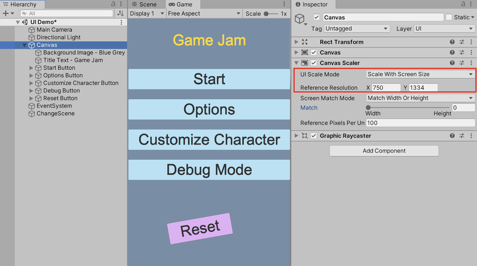 Unity gameobjects and text ui change size and position while