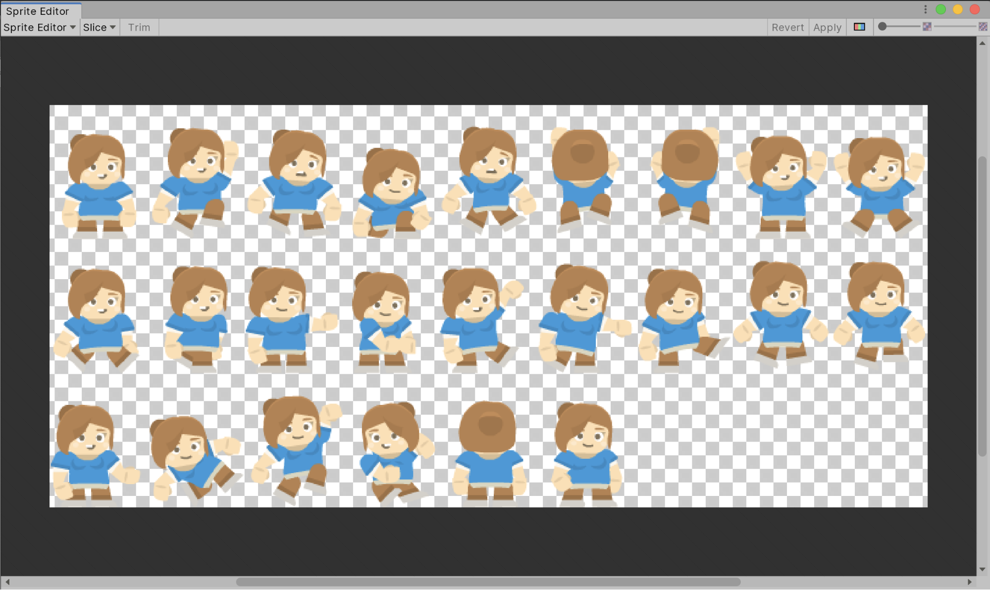 Multiple Sprites from a single imported Texture, 2D Animation