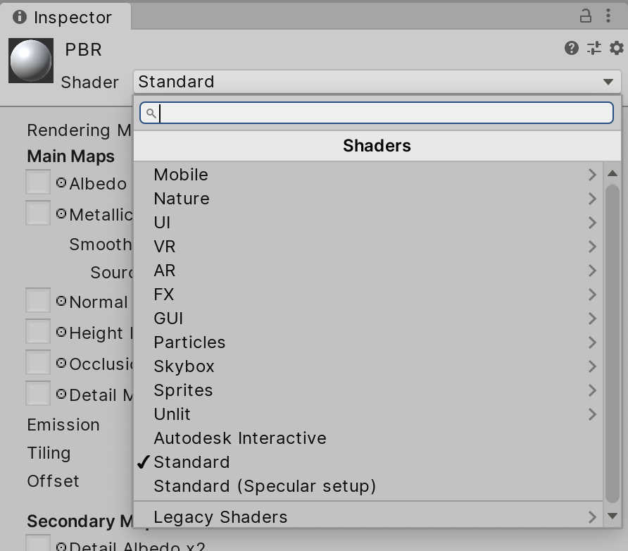 Creating Physically Based Materials 2019 1 2019 2 Unity Learn
