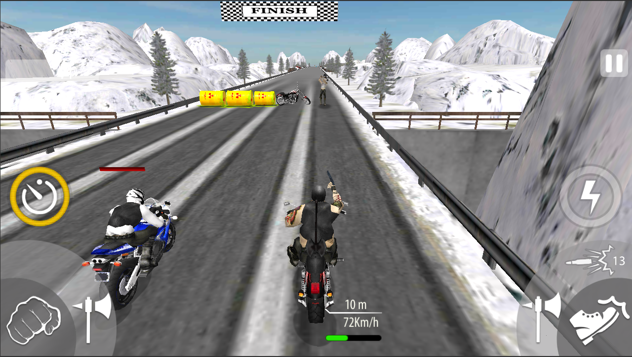 Screenshot 1: Moto Cross Madness: Crazy Bike Attack Game