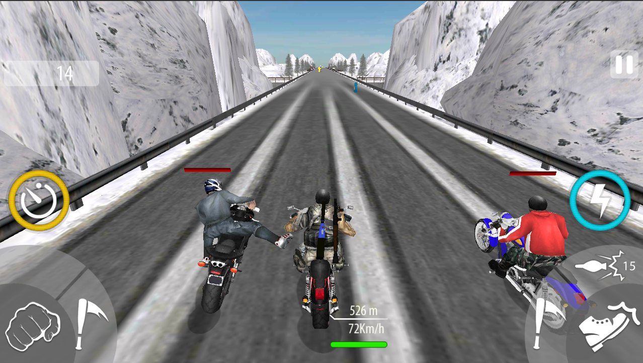 Screenshot 3: Moto Cross Madness: Crazy Bike Attack Game