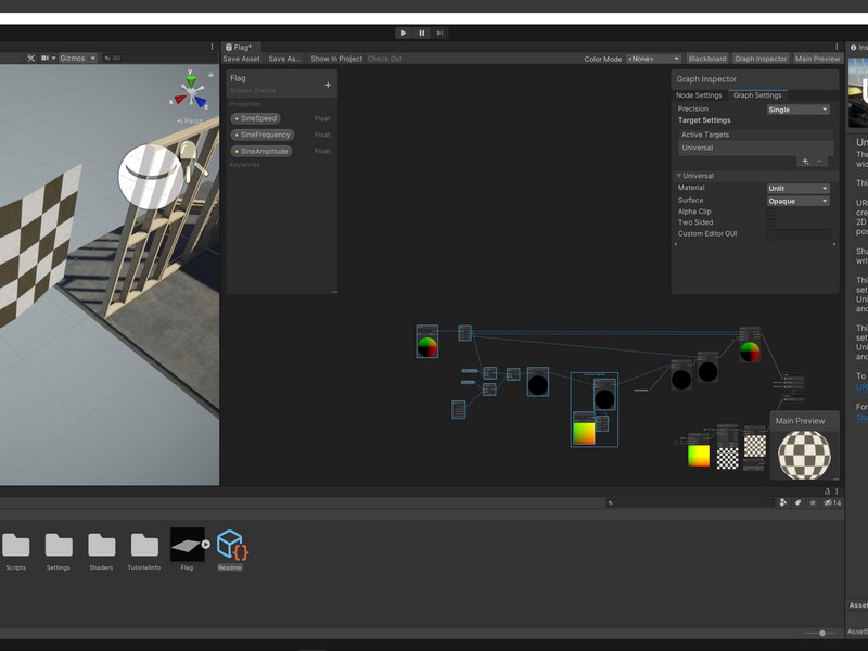 Make a Flag Wave with Shadergraph - Unity Learn