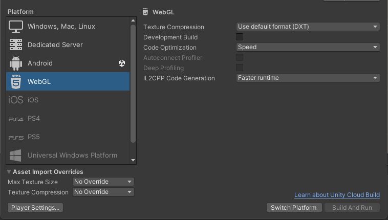 SETTINGS MENU in Unity 