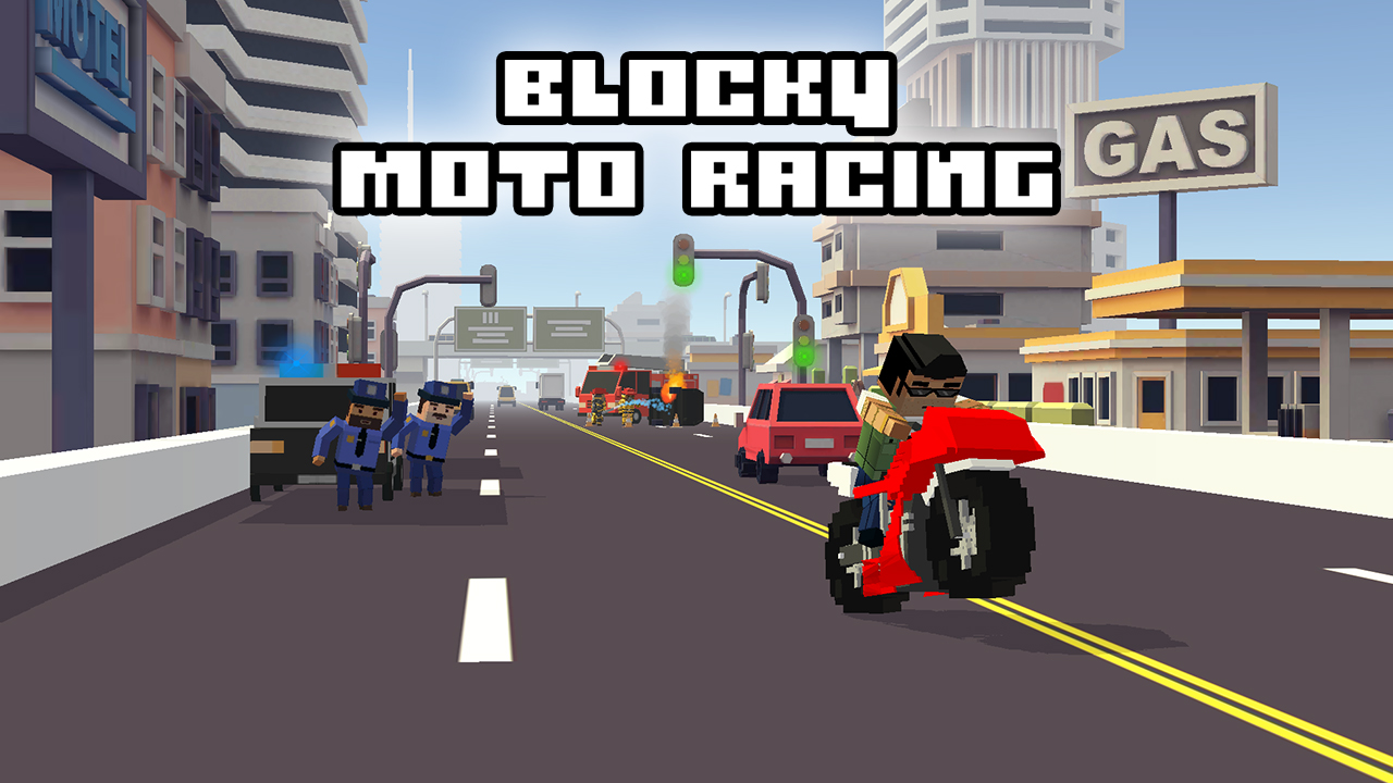 Blocky Moto Racing - Unity Connect