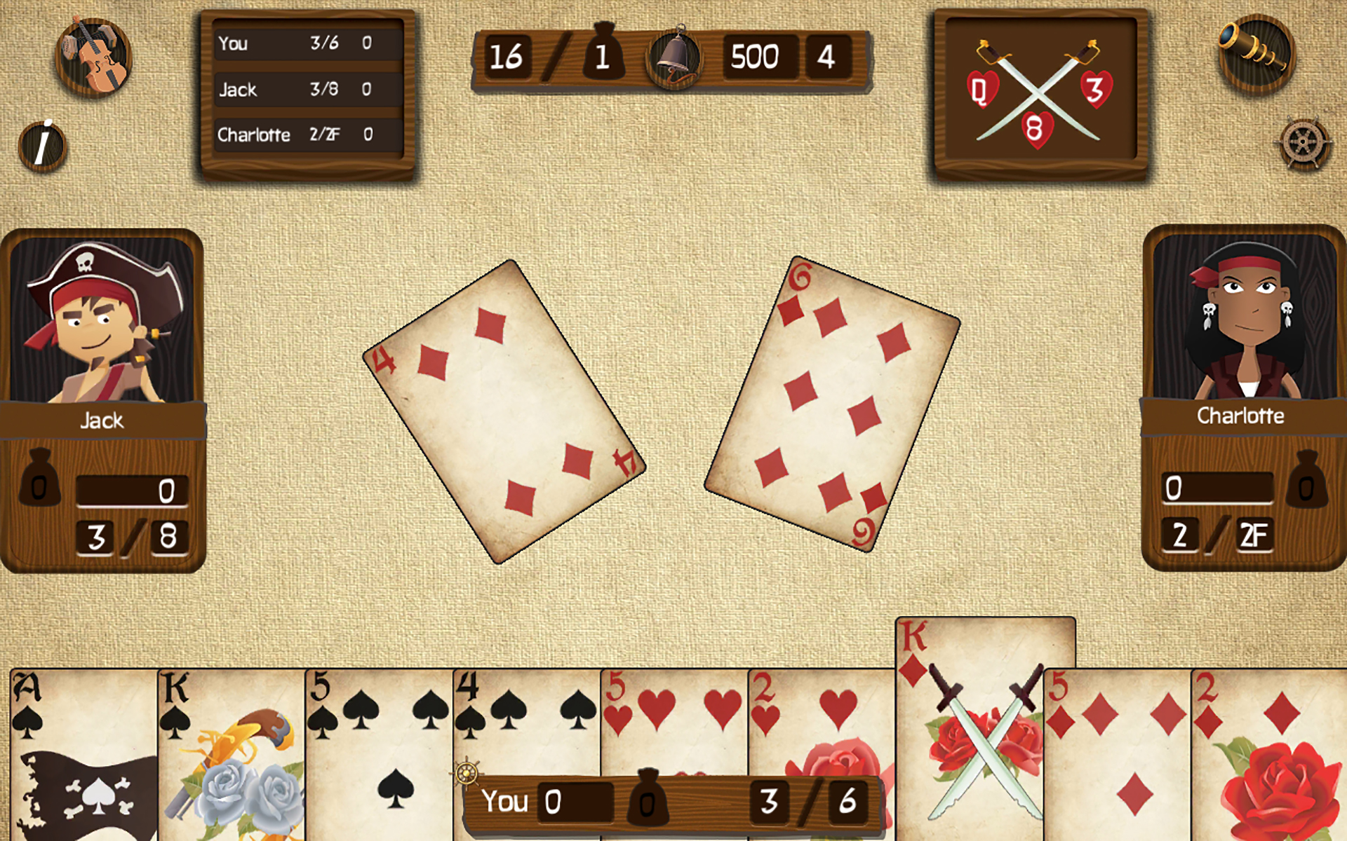 cut throat spades online game