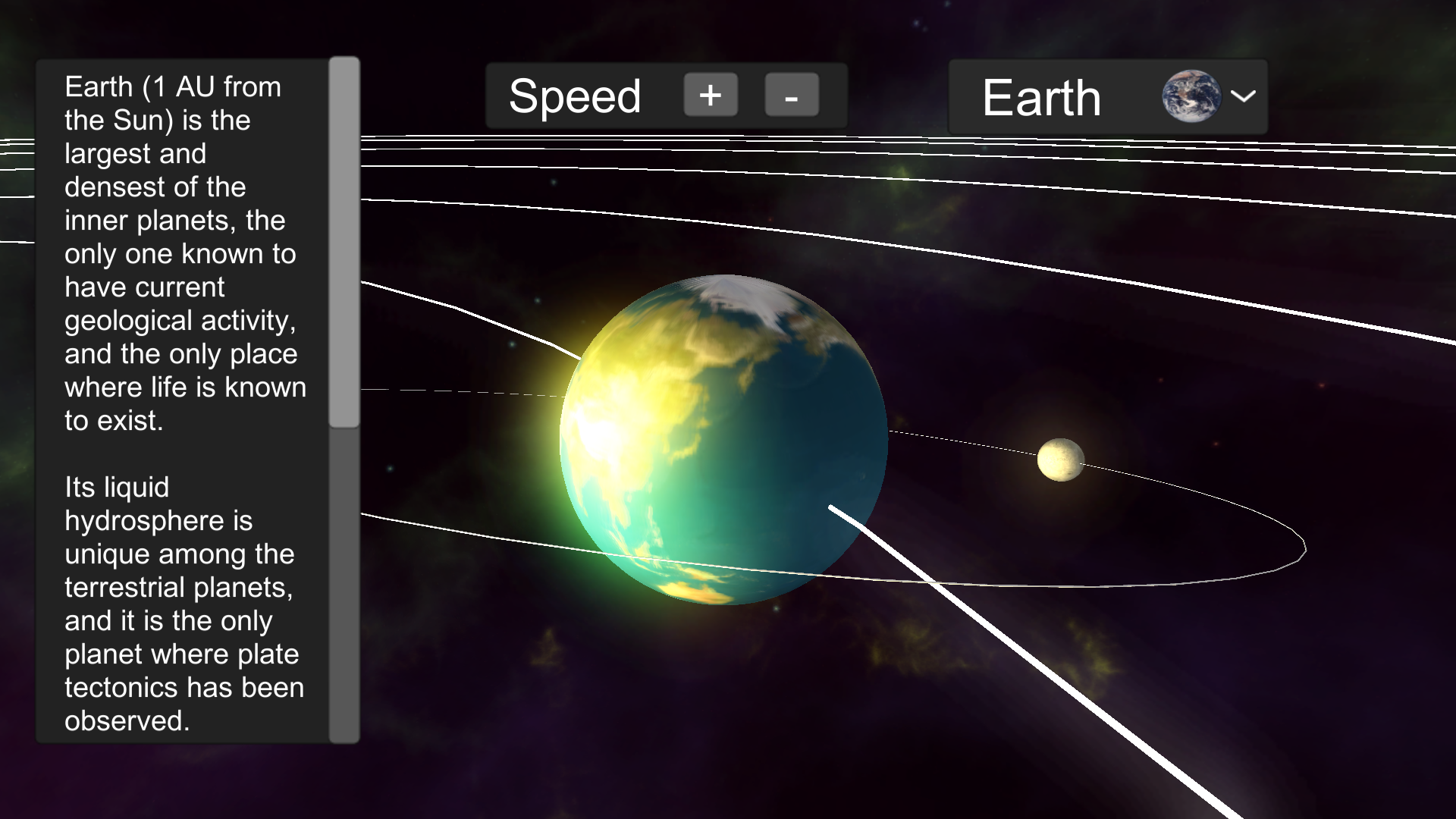 Solar System Simulator Unity Connect