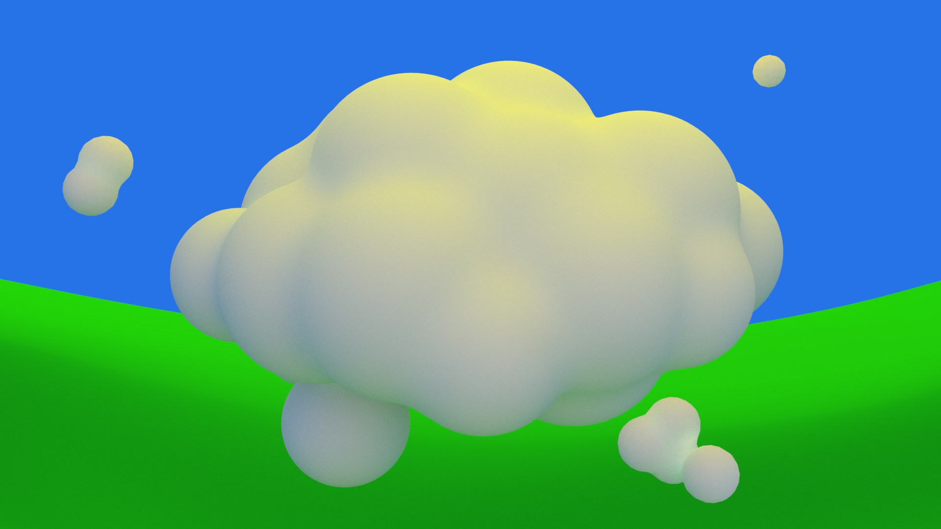Cartoon fight cloud