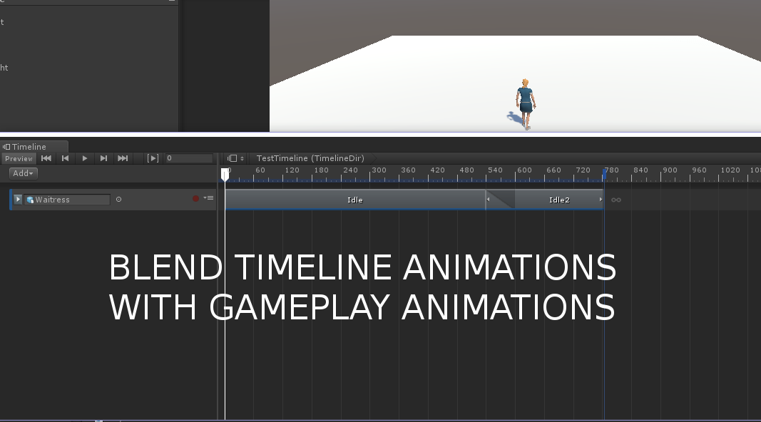 Blending Unity Timeline with Gameplay Character's Animation Unity