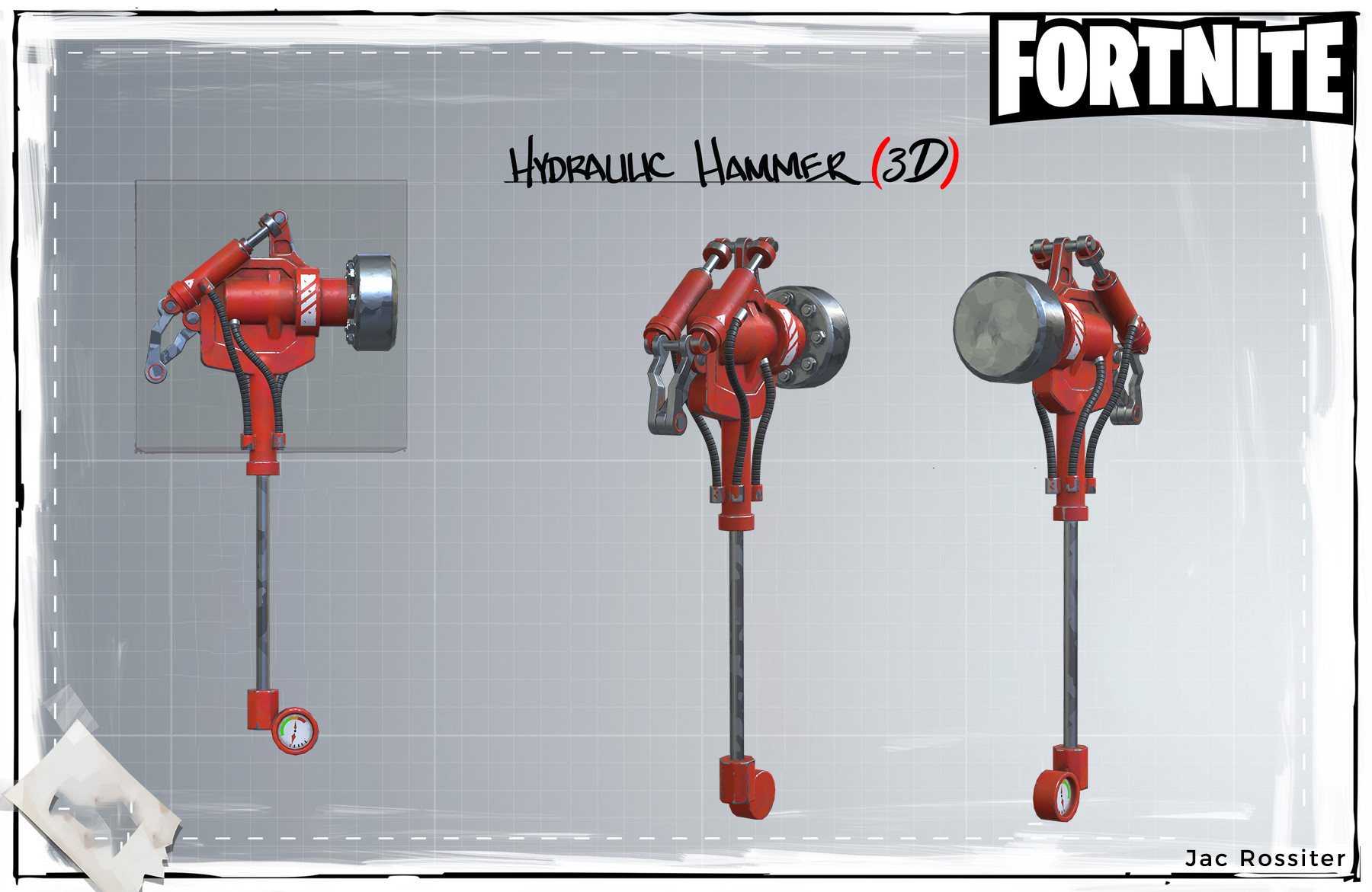 Fortnite Fan Art Hydraulic Hammer Unity Connect - type caption optional