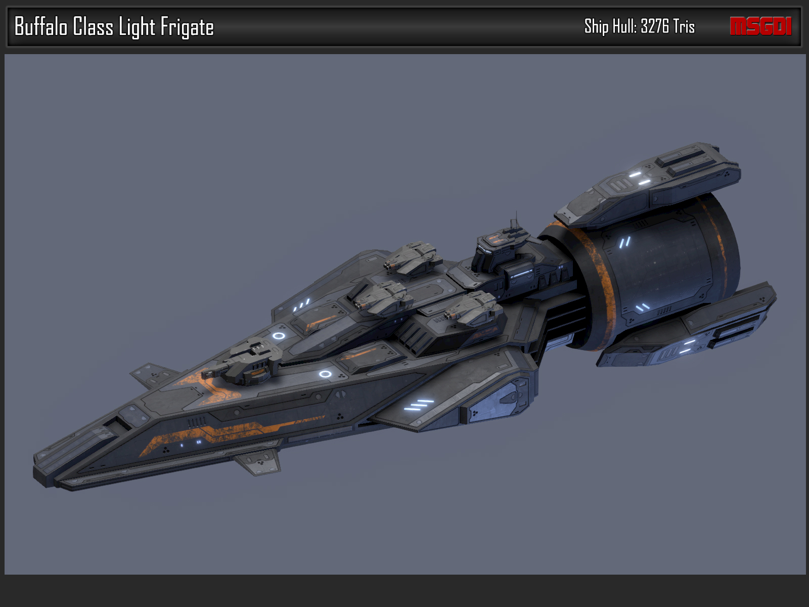 Scifi Light Frigate Buffalo - Unity Connect