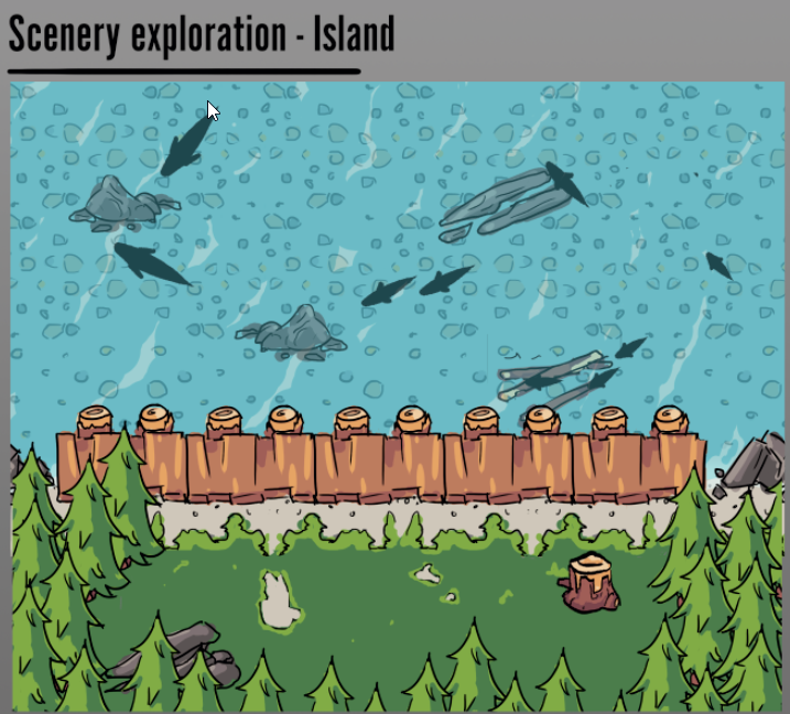 Art direction 2D Fishing Game Unity Connect