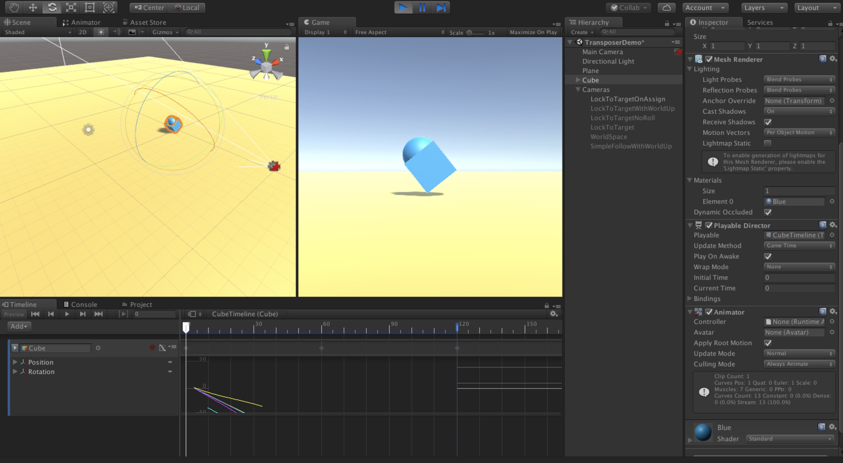 Cinemachine Transposer 绑定模式详解 - Unity Connect